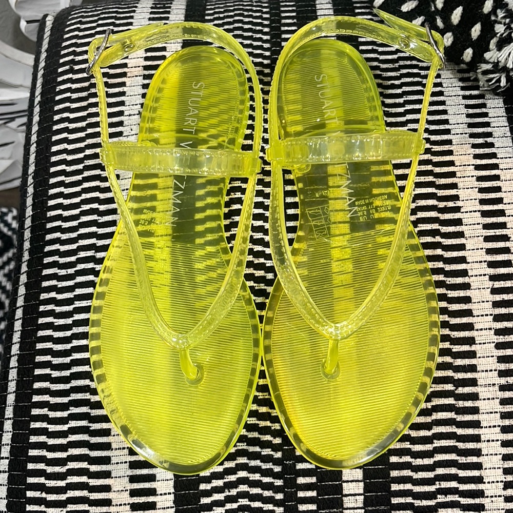 NEW!!! STUART WEITZMAN Jelly Flat Sandal